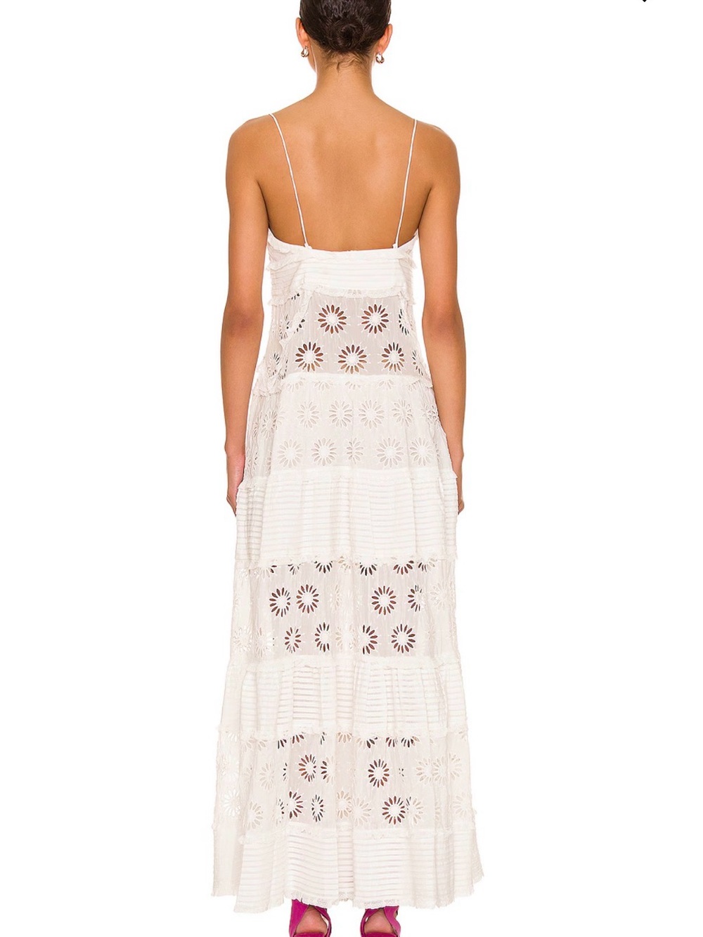 Isabel Marant: Drake tiered eyelet ruffle maxi dress - Picture 3 of 6
